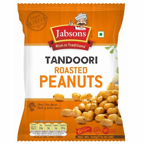 Jabsons® Tandoori Roasted Peanuts Perspective: front