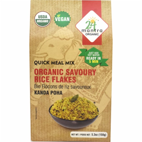 24 Mantra Organic Savoury Rice Flakes Kanda Poha Perspective: front
