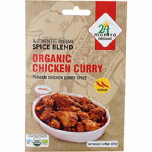 24 Mantra Organic® Medium Chicken Curry Spice Blend Perspective: front