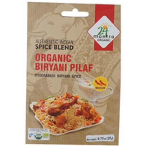 24 Mantra Organic® Authentic Indian Spice Blend Biryani Pilaf Perspective: front