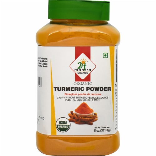 24 Mantra Organic Turmeric Powder Perspective: front