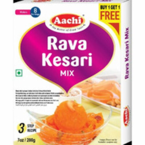 Aachi Rava Kesari Mix - 200 Gm (7 Oz) [Buy 1 Get 1 Free] Perspective: front