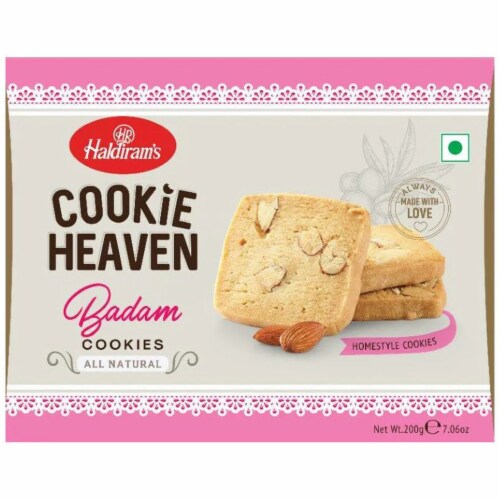 Haldiram's Cookie Heaven Badam Cookies Perspective: front