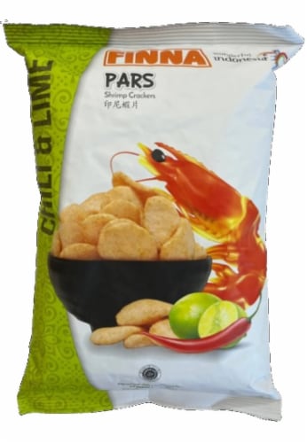 Finna Pars Chili Lime Shrimp Crackers Perspective: front