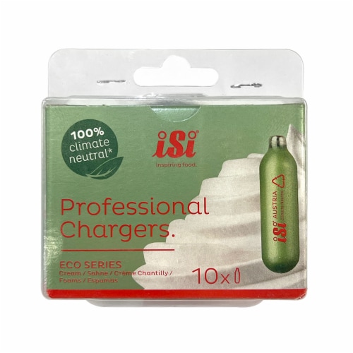 iSi® N2O Professional Eco Series GreenCream Chargers Perspective: front