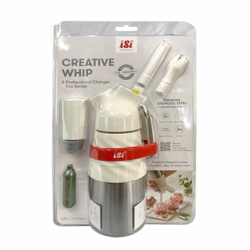 iSi® Creative Whip 1/2 Pint Clamshell Perspective: front