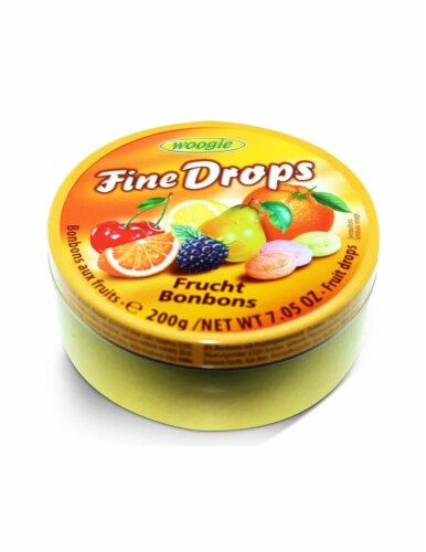 Woogie FIne Drops Fruit Candies Perspective: front