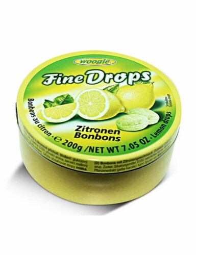 Woogie Fine Drops Lemon Candies Perspective: front