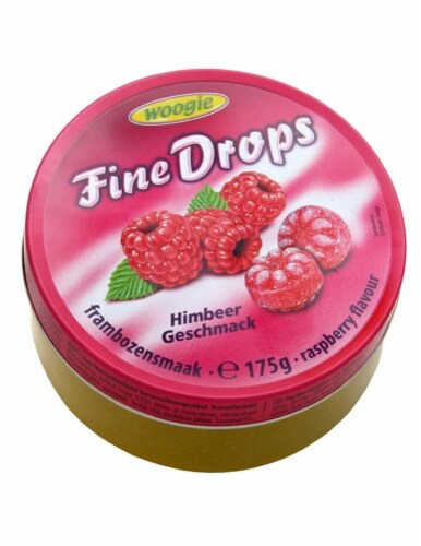 Woogie Raspberry Flavored Fine Drops Perspective: front