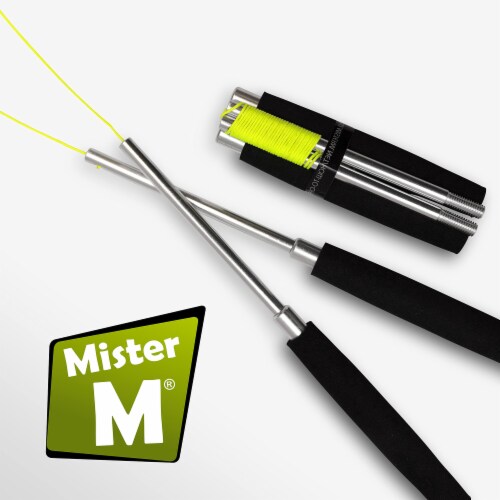 Mister M | Diabolo Stick | Diabolo Rods | Foldable Sticks | Screwable | with Cord Perspective: front