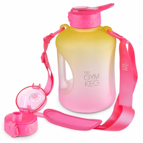 2.2L XL Gym Keg Jug w/Carry Strap Neon Sunset, Half Gallon Kroger