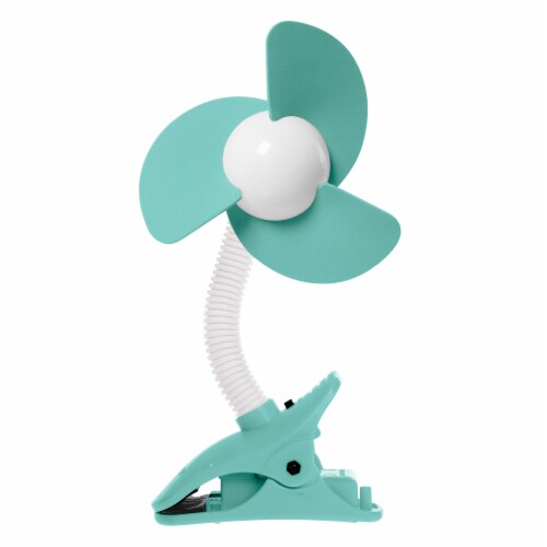STROLLERBUDDY EZY-Fit Clip-On Fan - AQUA Perspective: front