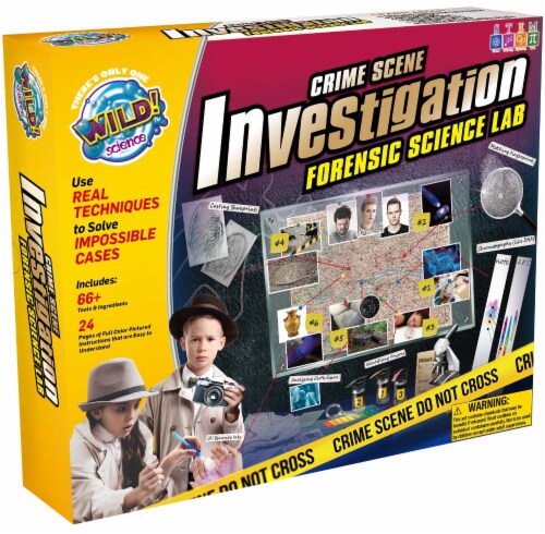 crime scene investigator in lab