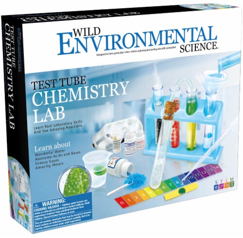 Wild Environmental Science Test Tube Chemistry Lab Kit Perspective: front