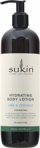 Sukin® Lime & Coconut Hydrating Body Lotion Perspective: front