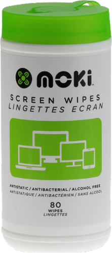 Moki Screen Wipes - 80 Pack Perspective: front