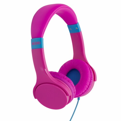 Moki Lil' Kids Headphones - Pink Perspective: front