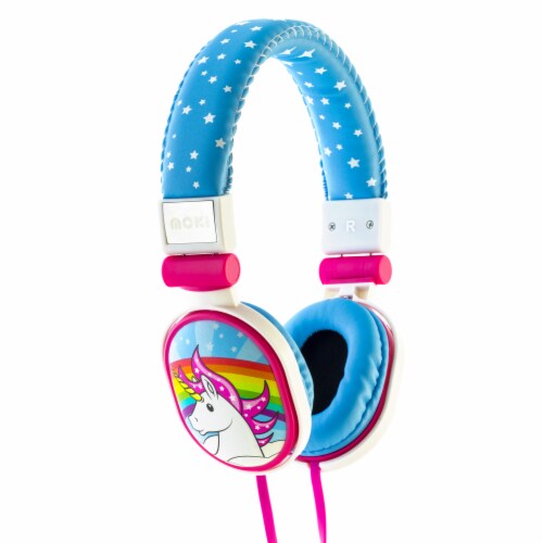 Moki Popper Unicorn Soft Headphones Perspective: front