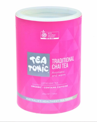 Traditional Chai Tea* Loose Leaf Refill Tube Perspective: front