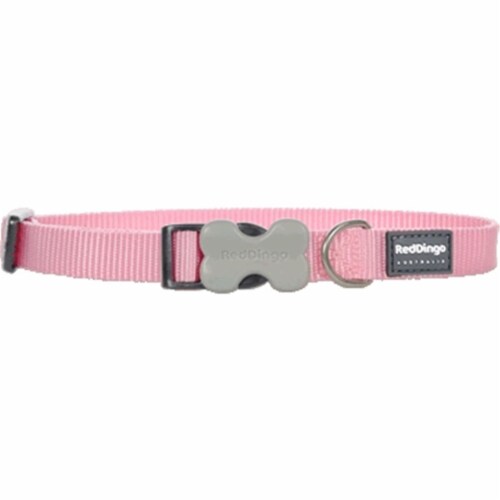 Red Dingo DC-ZZ-PK-25 Dog Collar Classic Pink- Large Perspective: front