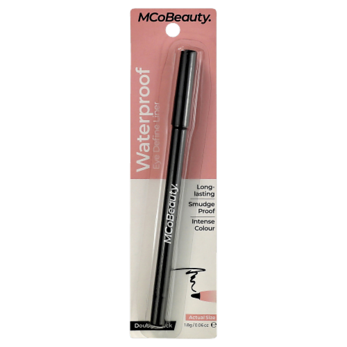 MCoBeauty Waterproof Eyeliner Pencil Ultimate Precise + Smudge Proof – Double Black Perspective: front