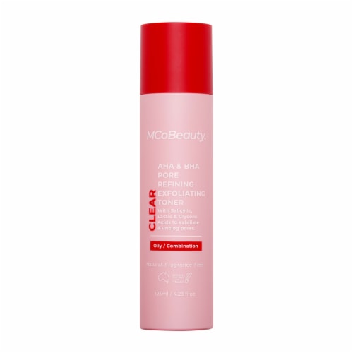 MCoBeauty Clear AHA & BHA Pore Refining Exfoliating Toner Helps Unclog Pores For Oily/Combo Skin Perspective: front