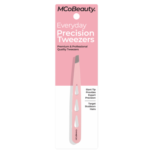 MCoBeauty Everyday Precision Tweezers with Ultra-Fine Slant Tips Perspective: front