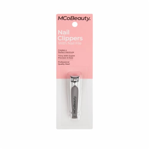 MCoBeauty® Nail Clippers with Nail File Perspective: front