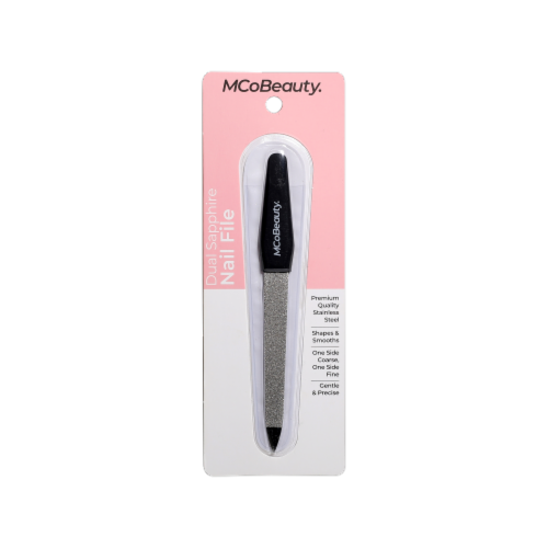 MCoBeauty Dual Sapphire Nail File Double Sided for Easy Precise Shaping Perspective: front