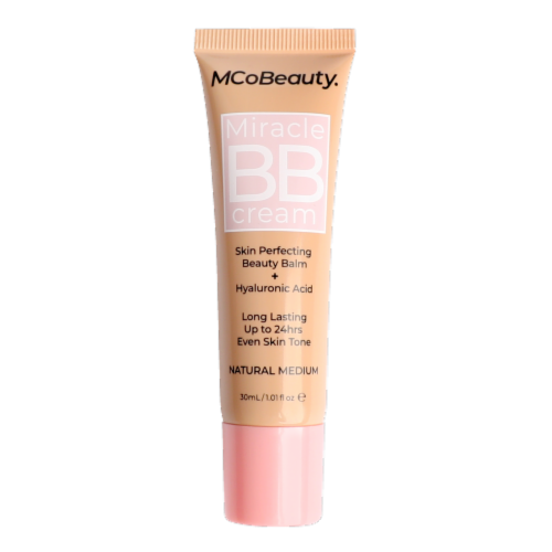 MCoBeauty Miracle BB Cream Lightweight Skin-Perfecting + Buildable Coverage – Natural Medium Perspective: front