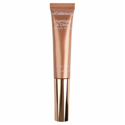 MCoBeauty Liquid Highlight & Glow Beauty Wand Highlighter Creamy Longwear Formula – Peach Glow Perspective: front