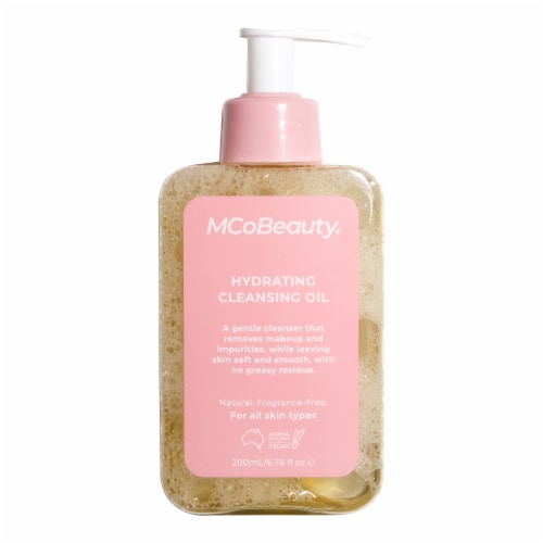 MCoBeauty Hydrating Oil Cleanser With Squalane & Glycerin Removes Make Up For All Skin Types Perspective: front