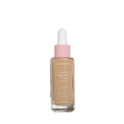 MCoBeauty Miracle Hyaluronic Tinted Serum Foundation Sheer to Medium Coverage 4-5 Medium Perspective: front