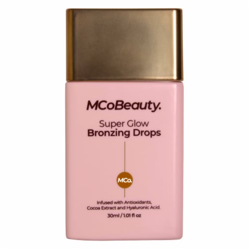 MCoBeauty Super Glow Bronzing Drops Skincare-Infused with Antioxidants Perspective: front