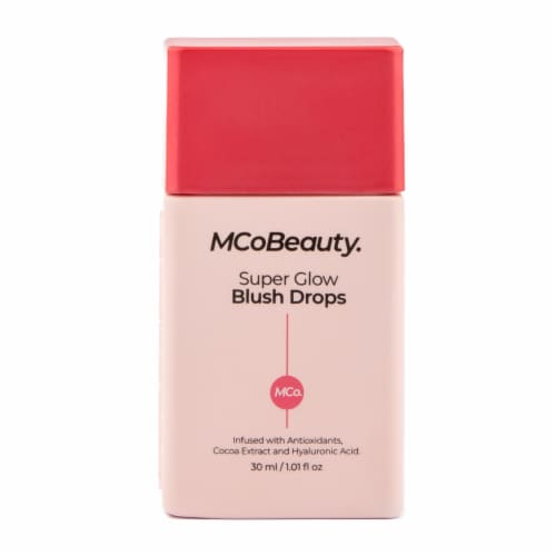 MCoBeauty Super Glow Liquid Blush Drops Sheer Tint Protective Formula - Rose Pink Perspective: front