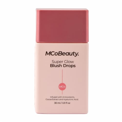 MCoBeauty Super Glow Liquid Blush Drops Sheer Tint Protective Formula - Peach Pink Perspective: front