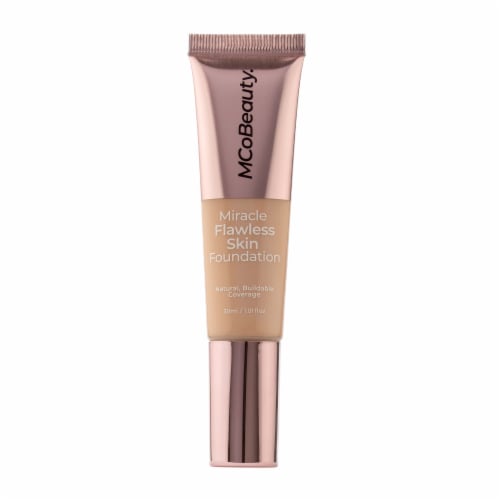 MCoBeauty Flawless Skin Liquid Foundation Skincare Infused + Dewy Radiant Finish - 1 Pure Ivory Perspective: front