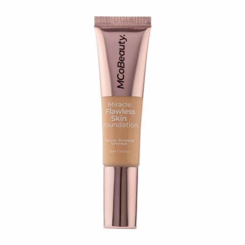 MCoBeauty Flawless Skin Liquid Foundation Skincare Infused + Dewy Radiant Finish - 3 Light Perspective: front