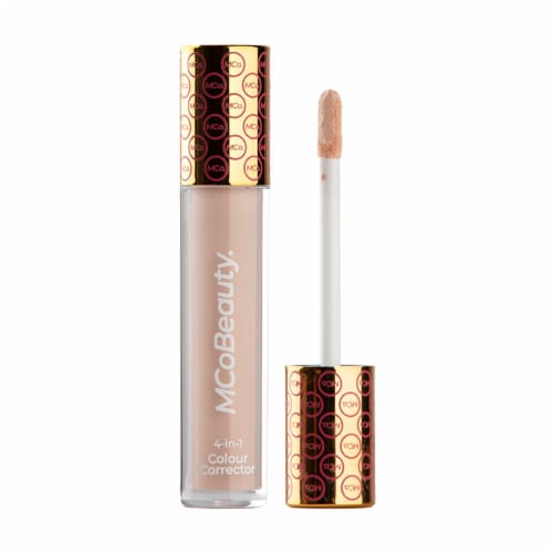 MCoBeauty 4-in-1 Colour Corrector Concealer Brighten Under-Eye + Dullness – Pink Perspective: front