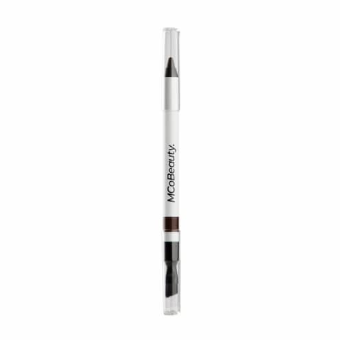MCoBeauty Pro Eyeliner with Dual Ended Brush Highly Pigmented - Chocolate Perspective: front