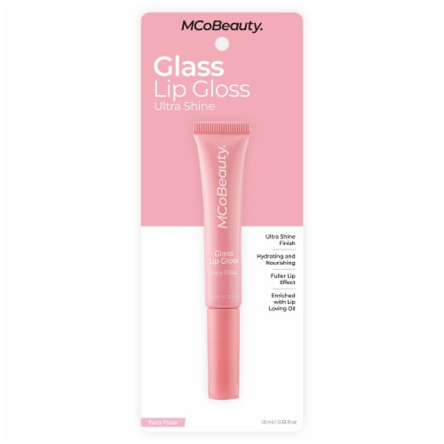 MCoBeauty® Glass Lip Gloss - Fairy Floss Perspective: front