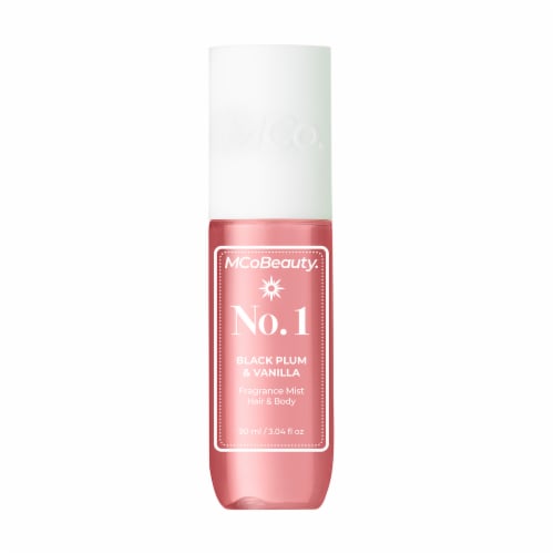 MCoBeauty® Fragrance Mist Hair and Body Spray - No.1 Black Plum & Vanilla Perspective: front
