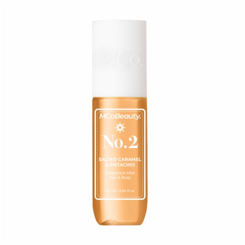MCoBeauty® Fragrance Mist Hair and Body Spray - No. 2 Salted Caramel & Pistachio Perspective: front