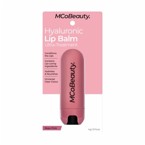 MCoBeauty Hyaluronic Lip Balm - Rose Pink Perspective: front