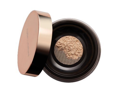 Nude by Nature Radiant Loose Powder Foundation - W4 Soft Sand Perspective: front