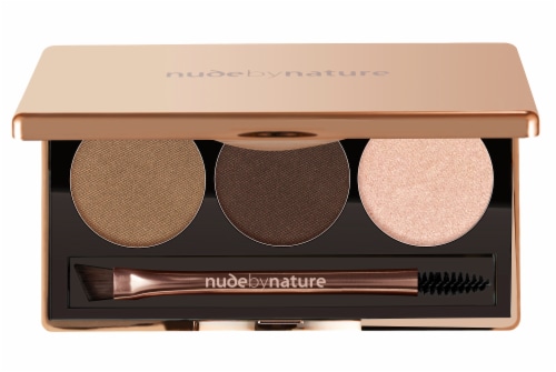 Nude by Nature Natural Definition Brow Palette - 02 Brown Perspective: front