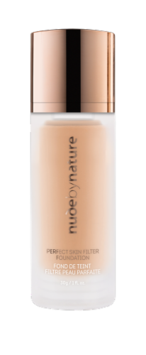 Nude by Nature Perfect Skin Filter Foundation - W4 Soft Sand Perspective: front