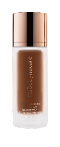 Nude by Nature Perfect Skin Filter Foundation - W12 Mahogany Perspective: front