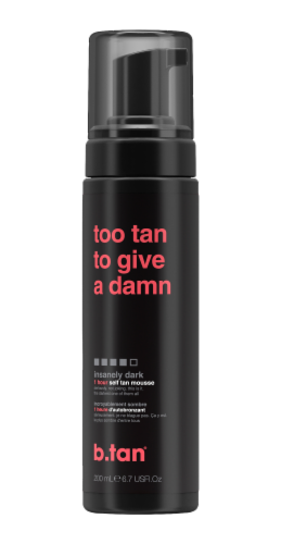 B.tan Too Tan to Give a Damn... Insanely Dark Self Tan Mousse Perspective: front