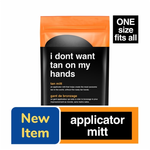 B.tan® I Don't Want Tan on My Hands Tanning Mitt Perspective: front